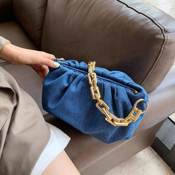 

evening bags jin mantang denim fabric small bag casual crossbody for women 2021 shoulder handbags female fashion travel cross body