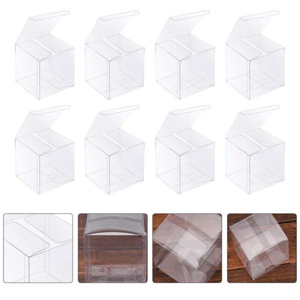 

20pcs cupcake packing boxes transparent gift boxes cake ornament