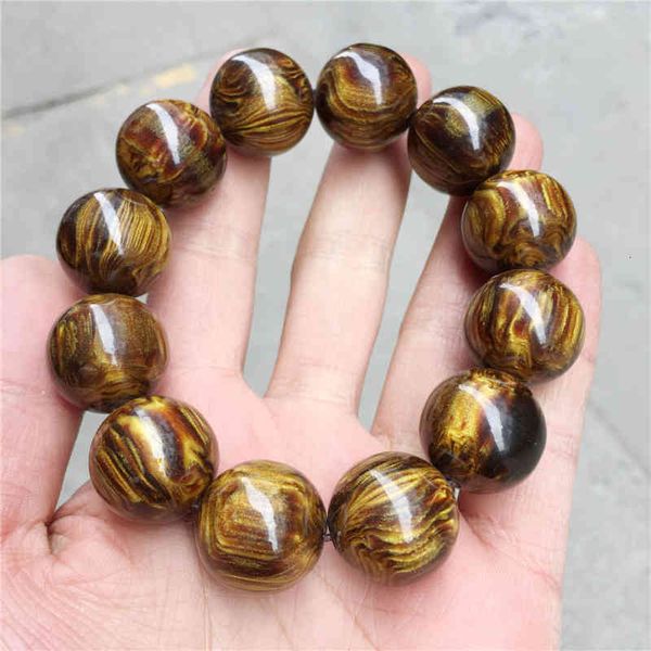 

chinese-style products golden sea willow buddha bead bracelet round