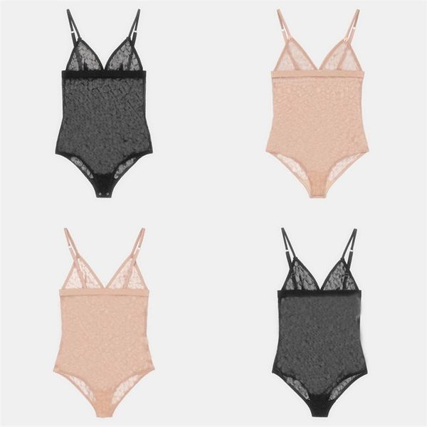 

fashion one piece women bodysuit indoor lace pattern lady sleepwear 2 colors personality charm girls home clothing