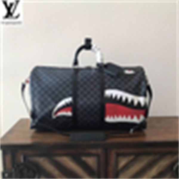 

luxury axcm m54169 haig shark silkscreen travel bag 55cm handbags bags brand handles shoulder bags totes evening cross designer body bag