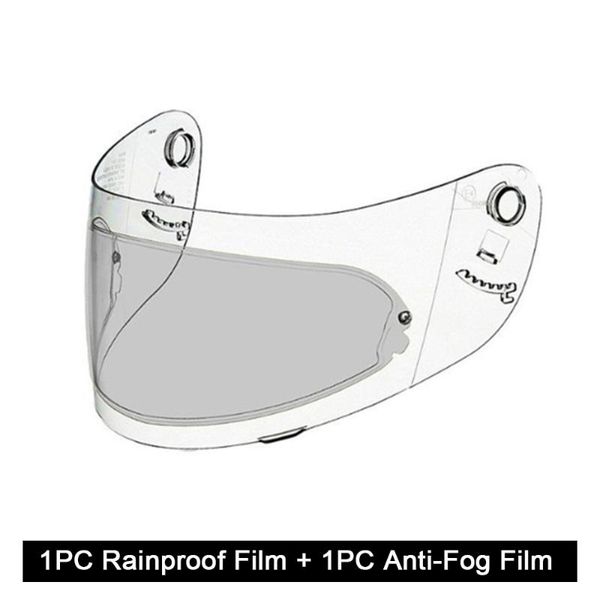 

motorcycle helmets 2 pcs helmet film anti-fog+rainproof clear patch waterproof for k4 ax8 hjc hd mt ls2 visor