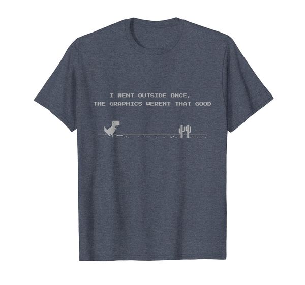 

funny gamer - i went outside once t-shirt, White;black