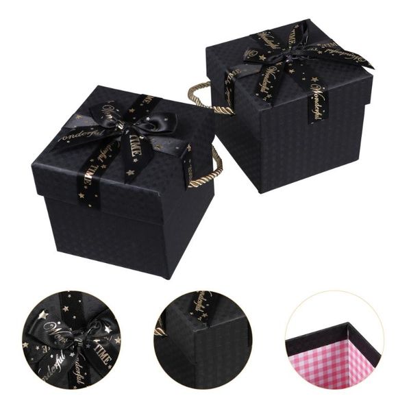 

2pcs decorative gift boxes christmas apple boxes festival present packing