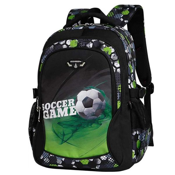 Sacos de escola para meninos mochila impermeável adolescentes legal moda futebol ultra luz fardo 211021