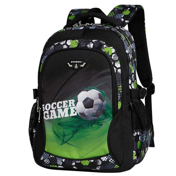 

school bags for boys waterproof backpack teenagers cool fashion football ultra light burden 211021