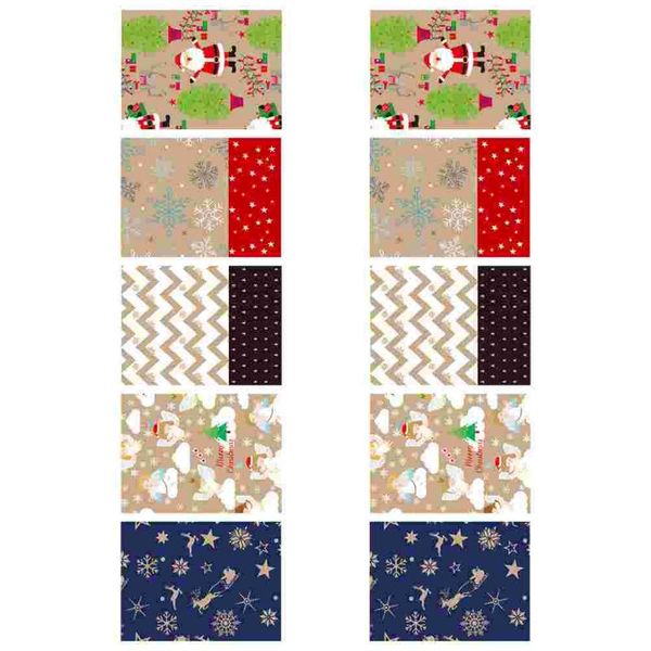 

other arts and crafts 10 sheets gift paper festival present wrapping (random style)