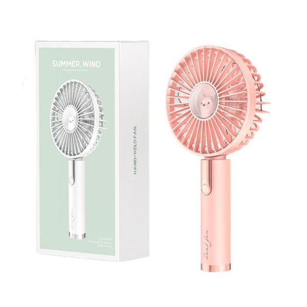 

electric fans summer portable mini fan 3 speed adjustable usb rechargeable desk handheld air conditioner cooler