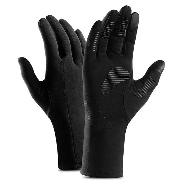 

ski gloves winter warm sports cycling men women touchscreen windproof with thin polar fleece lining