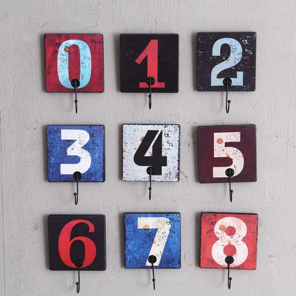 

hangers & racks creative hanger hooks with digital design ,retro hook rack room wall decoration