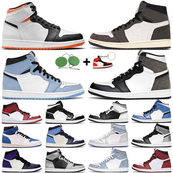 

5.5-12 sneakers high basketball trainers hyper women 1s sports electro orange shadow dark og royal chicago mens mocha pink quartz 2.0 s kpwc, Black