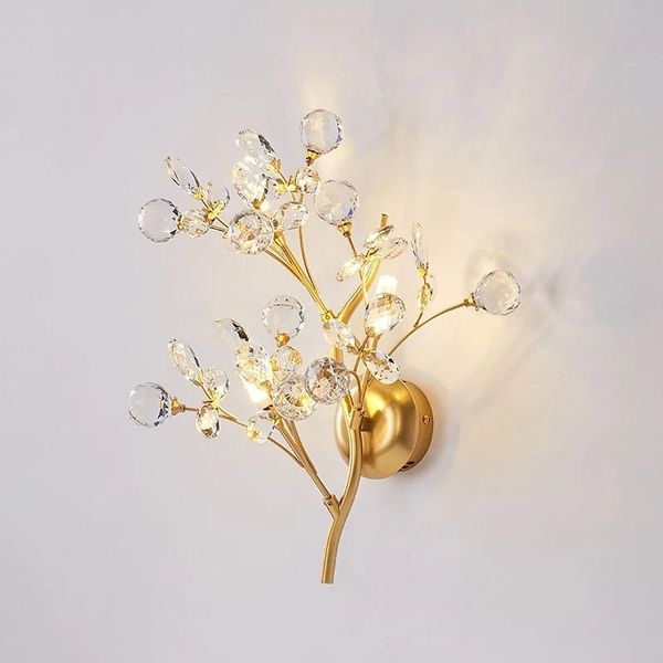 

wall lamps post modern led luxury lamp gold k9 crysta lling room bedroom bedside fixtures lighting indoor study nordic fashion