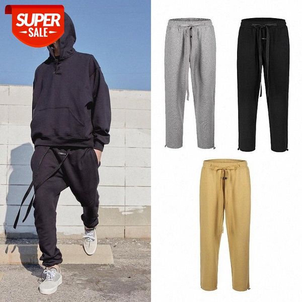 

street trousers fear of god basic drawstring loose men's sports pants #hc5s, Black