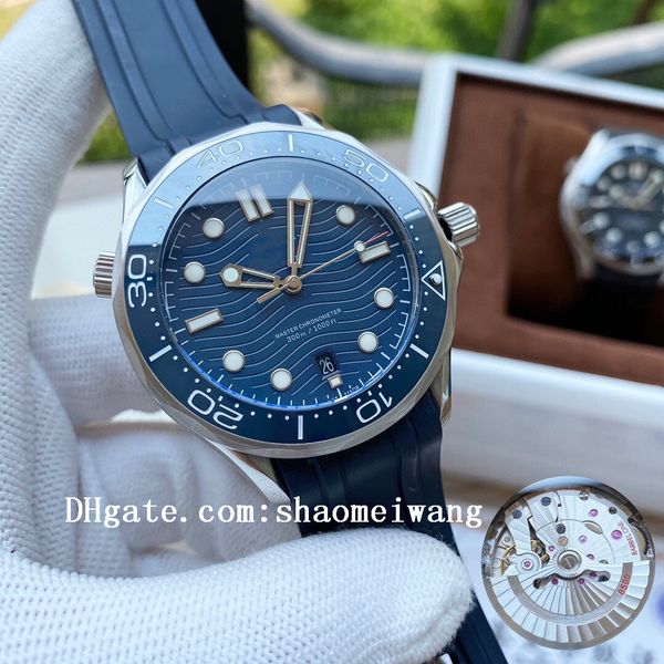 

2021 sea aqua business watches 007 terra men planet sport wristwatches ocean james bond boss master mens watch d1040, Slivery;black