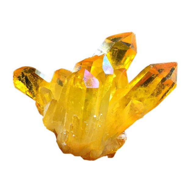

decorative objects & figurines natural citrine cluster crystal original stone degaussing fish tank feng shui small ornaments