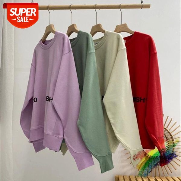 

foaming printing ambush sweatshirts men women 1:1 heavy fabric hoodies crewneck #ic2t, Black