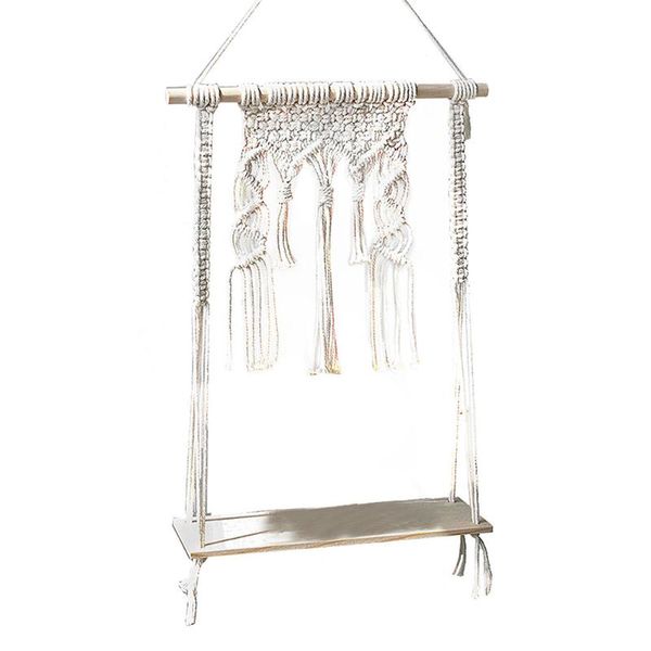 

tapestries handicraft flower storage decorative macrame hand-woven nordic style wall hanging living room ornament bedroom tapestry rack