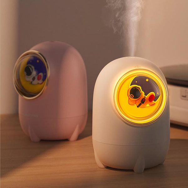 

humidifiers 260ml wireless humidifier cute space music box exquisite gift electric usb nebulizer night lamp moisturize skin for home