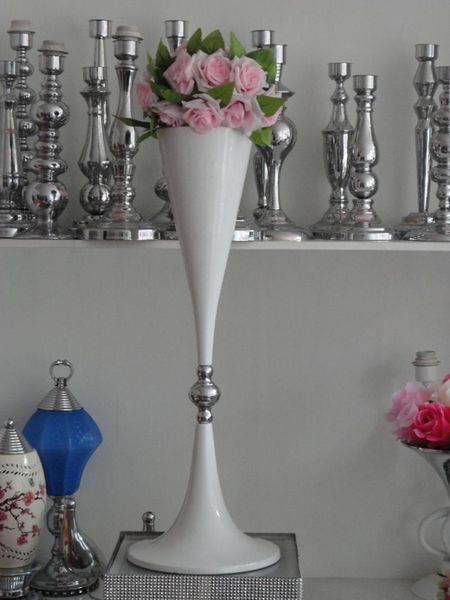 

party decoration wedding big mental flower vase centerpieces for table