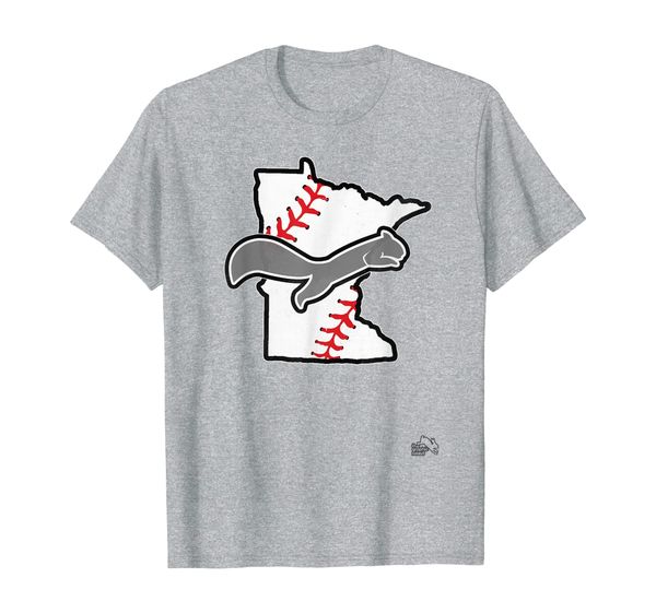 

minnesota baseball squirrel t-shirt, White;black