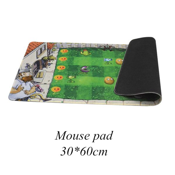 Игровая коврик для мыши Большая мышь Pad Gamer Big Mouse Cat Catch Computer Mousepad Натуральная резина Настольная Настольная Настольная Коврик Растения против Зомби 5.0