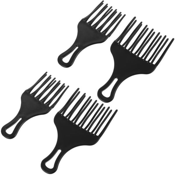 

hair brushes 4pcs pick comb curly wig braid lift, Silver