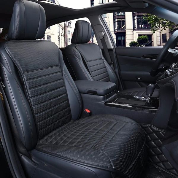 

car seat covers cushion pretty waist high-grade bamboo charcoal single-seat leather belt back mats skin