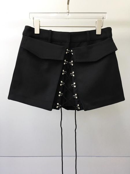 

women's shorts 2021 women fashion loose metal hook lace 0722, White;black