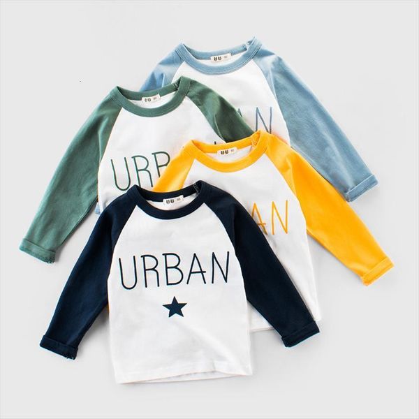 

summer spring childrens wear wholesale boy long sleeved mother kids clothes t shirt for boys teenager clothing 2 colour, Blue