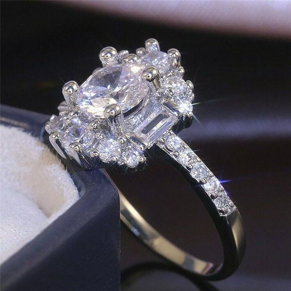 

wedding rings ring alloy white women size 6-10 elegant engagement, Slivery;golden