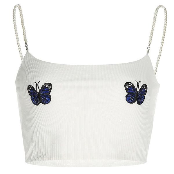 

women's tanks & camis 2021 summer street fashion beaded slim camisole, White