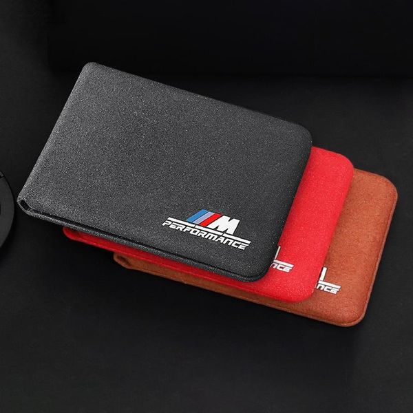 

car organizer suede driving documents auto driver license bag case cover holder purse wallet for e46 e90 f10 g30 g05 f30