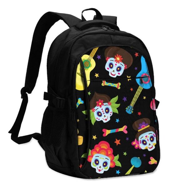 

backpack 2021 women sugar skulls mexican day of the dead back to school