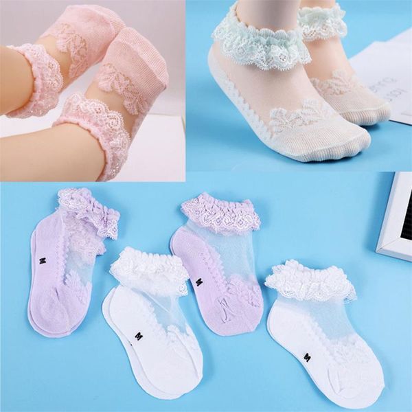 

socks 1-6y summer baby cute lace flower born girl cotton princess girls wholesale, Pink;yellow