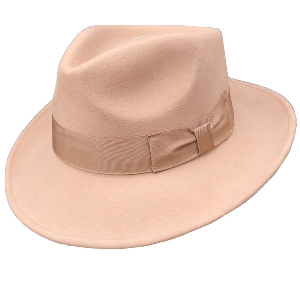 

2021 new wool felt color crushable fedora hats for men women 7xk8, Blue;gray