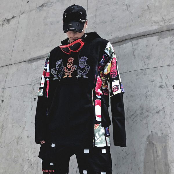 

april momo 2021 fashion black street hip hop hoodies swag tyga sudadera bgsb