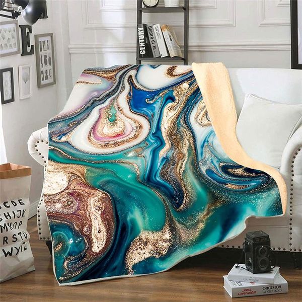 

blankets fluid art flannel fleece throw blanket warm fluffy cozy soft tv bed abstract painting natural marble pattern comfy