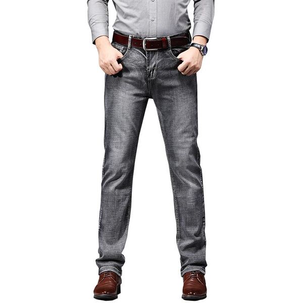 

men's jeans men classic retro stretch jean for male business casual denim pants long trousers size 28-40 2021 spring autumn, Blue