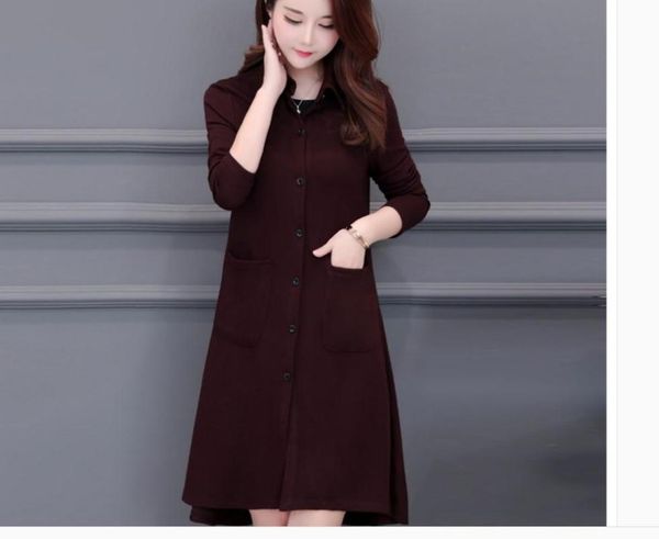 

women's trench coats 2021 spring and autumn winter with style fashion long sleeve windbreaker coat, Tan;black