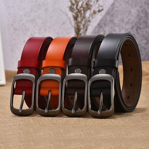 

belts the women's casual 3.0-day button leather belt lady 100 ride classic pure cowhide, Black;brown