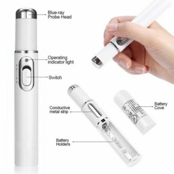 

blu-ray acne pen eye massager home treatment set relieve eye strain dark circles eye bags dry m2