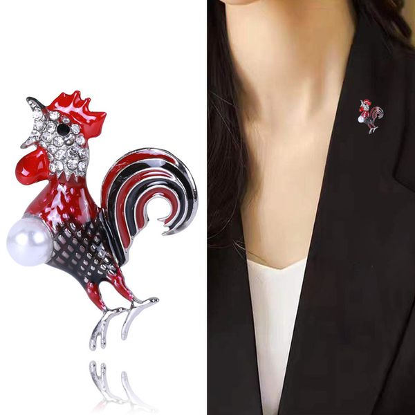 

factory new zodiac chicken personality rooster animal cartoon clothing brooch accessories christmas