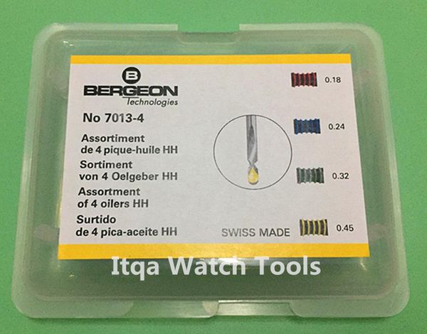 

repair tools & kits watch bergeon 7013-4 assortment of 4 oilers haute horlogerie