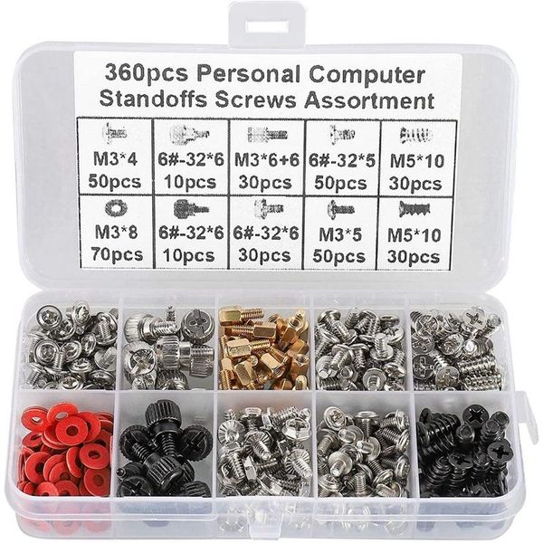

fans & coolings 360pcs personal computer screw,pc case screws,motherboard standoffs for hard drive pc motherboard fan power graphic