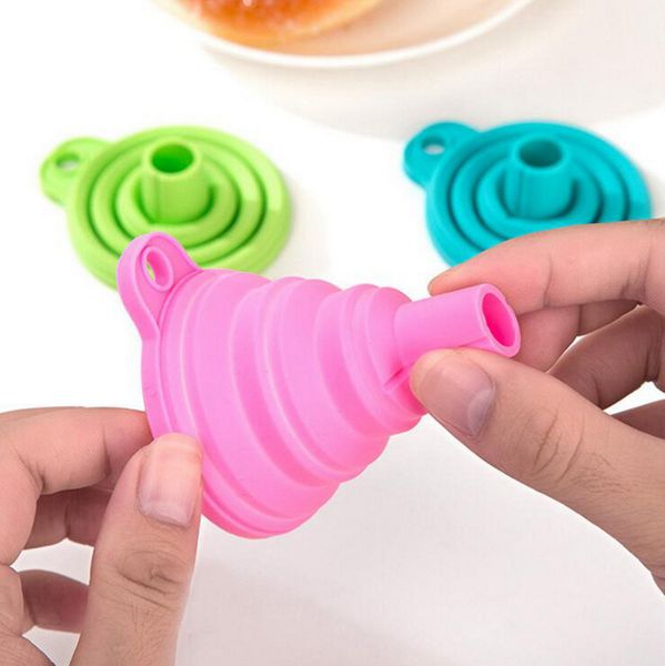 

silicone collapsible funnel kitchen small wide mouth tpr food funnels mini funnels 1221961