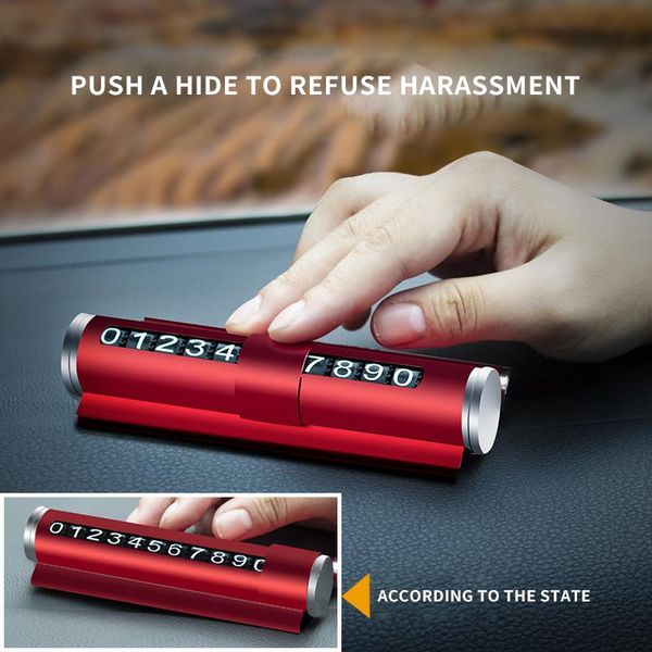 

interior decorations vingtank car vehicle temporary parking sign multifunctional aroma bracket metal number safety hammer