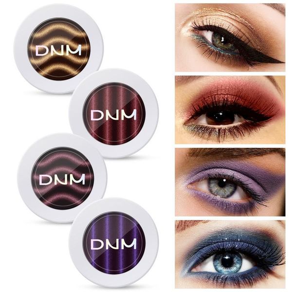 

eye shadow dnm monochrome eyeshadow high-gloss pearlescent matte gradient glitter long-lasting natural three-dimensional nude