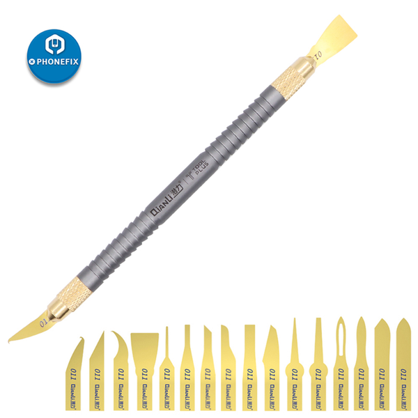 

professional hand tool sets qianli toolplus 011 multifunctional degumming tin removal knife polished blades for ic cpu chip remove pr