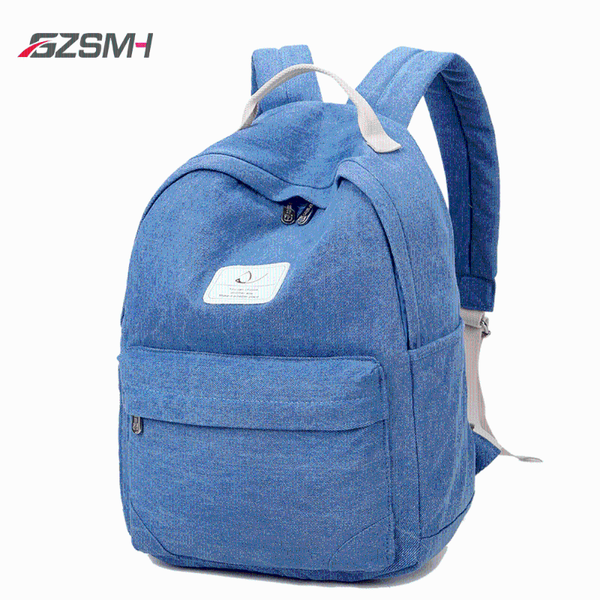 

backpack women denim blue for girl teenager waterproof school bags large capacity university bag trend knapsack mochila