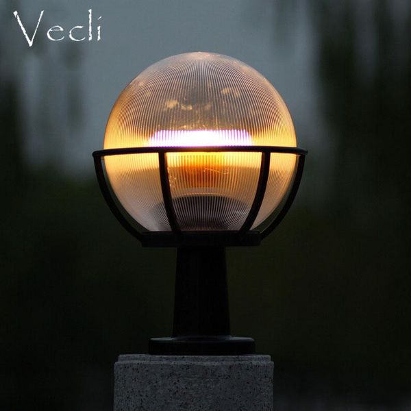 

outdoor lighting transparent acryl ball column lights waterproof creative foco led exterior for villa residential